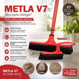 Komplet Univerzalna metla V7 in Krtača V